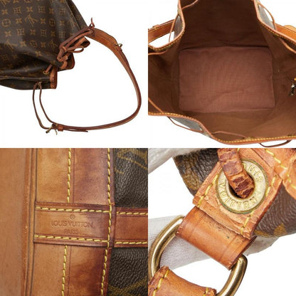 Louis Vuitton Monogram Noe One Shoulder Bag M42224 Brown PVC Leather Women