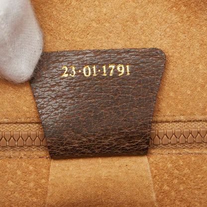 Gucci GG Supreme Sherry Line Beige Brown PVC Leather Women's Gucci