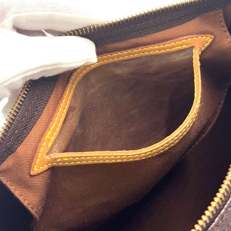 Louis Vuitton Speedy 35 Monogram Leather X PVC Brown Handbag Gold M41524