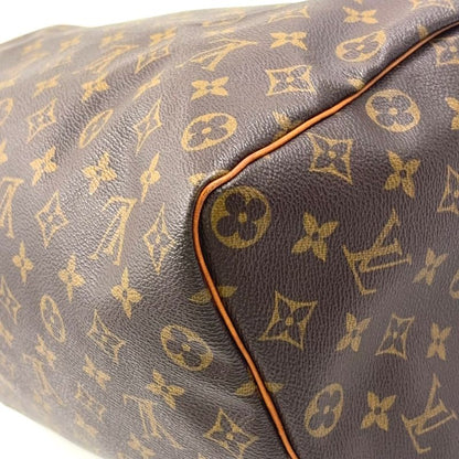 Louis Vuitton Speedy 35 Monogram Leather X PVC Brown Handbag Gold M41524