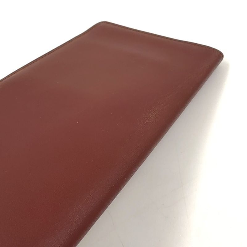 Cartier Must Line Leather Bordeaux Billfold Gold