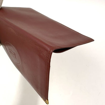 Cartier Must Line Leather Bordeaux Billfold Gold