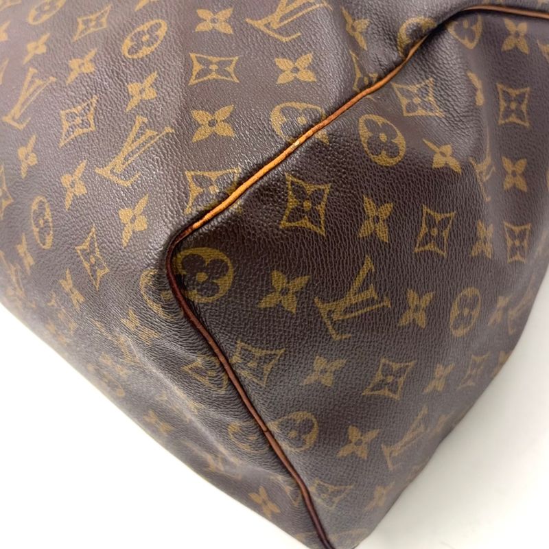 Louis Vuitton Speedy 40 Monogram Leather X PVC Brown Handbag Gold M41522