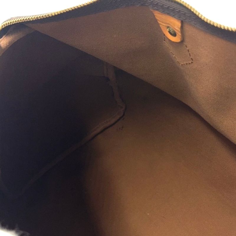 Louis Vuitton Speedy 40 Monogram Leather X PVC Brown Handbag Gold M41522