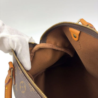 Louis Vuitton Speedy 30 Monogram Leather X PVC Brown Handbag Gold M41526