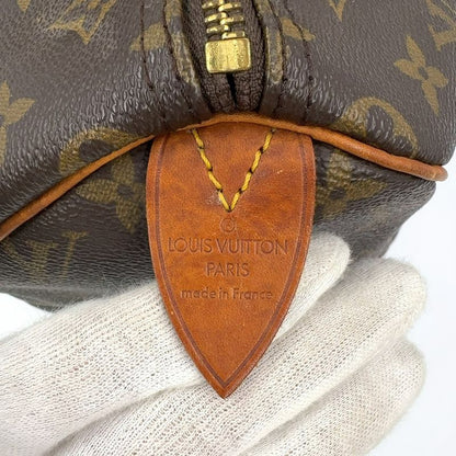 Louis Vuitton Speedy 30 Monogram Leather X PVC Brown Handbag Gold M41526