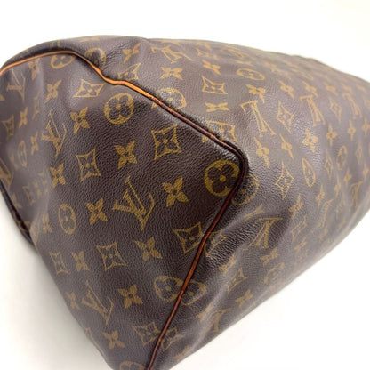 Louis Vuitton Speedy 40 Monogram Leather X PVC Brown Handbag Gold M41522