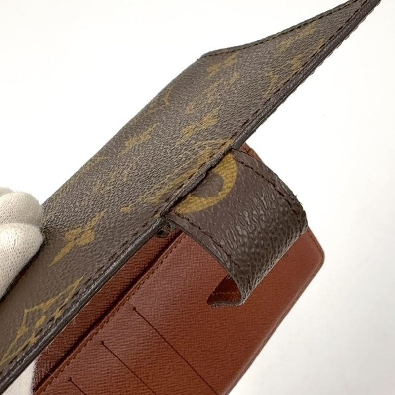 Louis Vuitton Agenda PM Monogram PVC Brown Notebook Cabas - Gold R20005