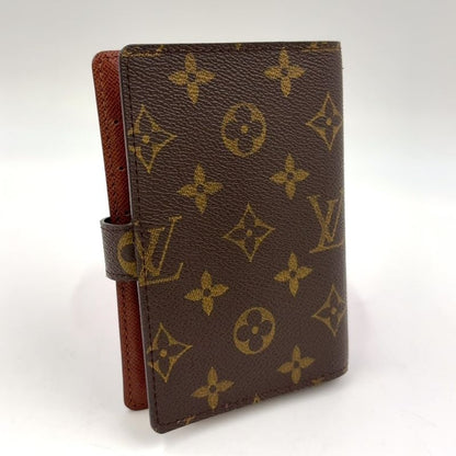 Louis Vuitton Agenda PM Monogram PVC Brown Notebook Cabas - Gold R20005