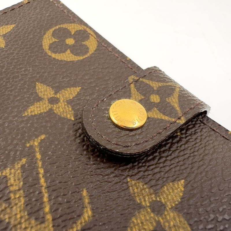 Louis Vuitton Agenda PM Monogram PVC Brown Notebook Cabas - Gold R20005
