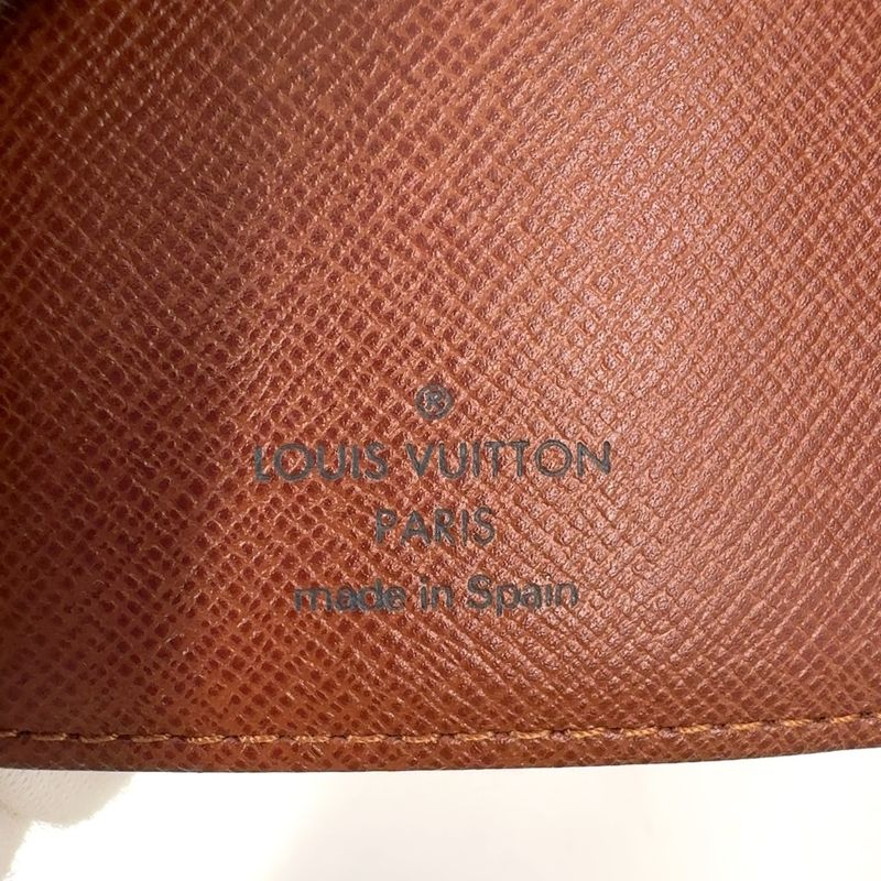 Louis Vuitton Agenda PM Monogram PVC Brown Notebook Cabas - Gold R20005