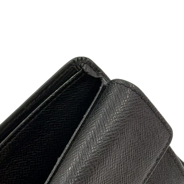 Louis Vuitton Portefeuille Marco Epi Noir Black Leather Black Bifold Wallet