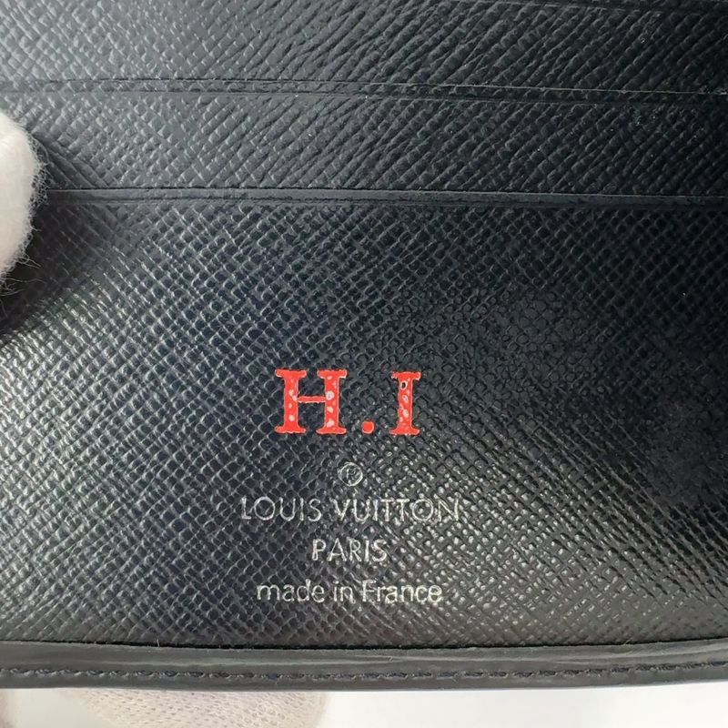 Louis Vuitton Portefeuille Marco Epi Noir Black Leather Black Bifold Wallet