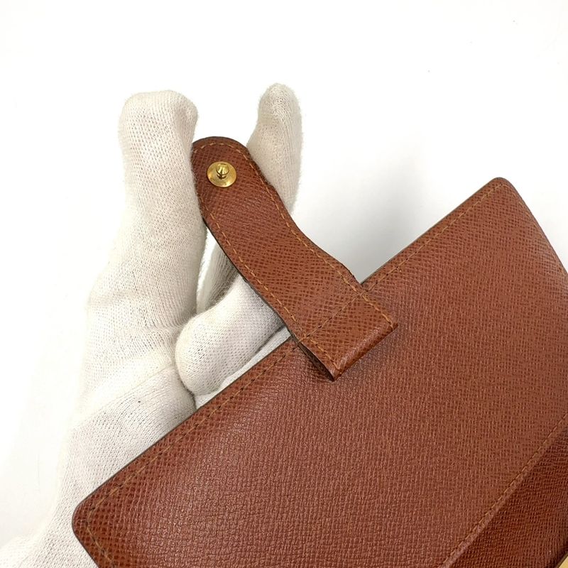 Louis Vuitton Agenda PM Monogram PVC Brown Notebook Cabas - Gold R20005