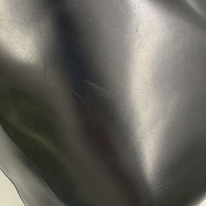 Prada Logo Shape Without Leather Black Tote Bag Silver