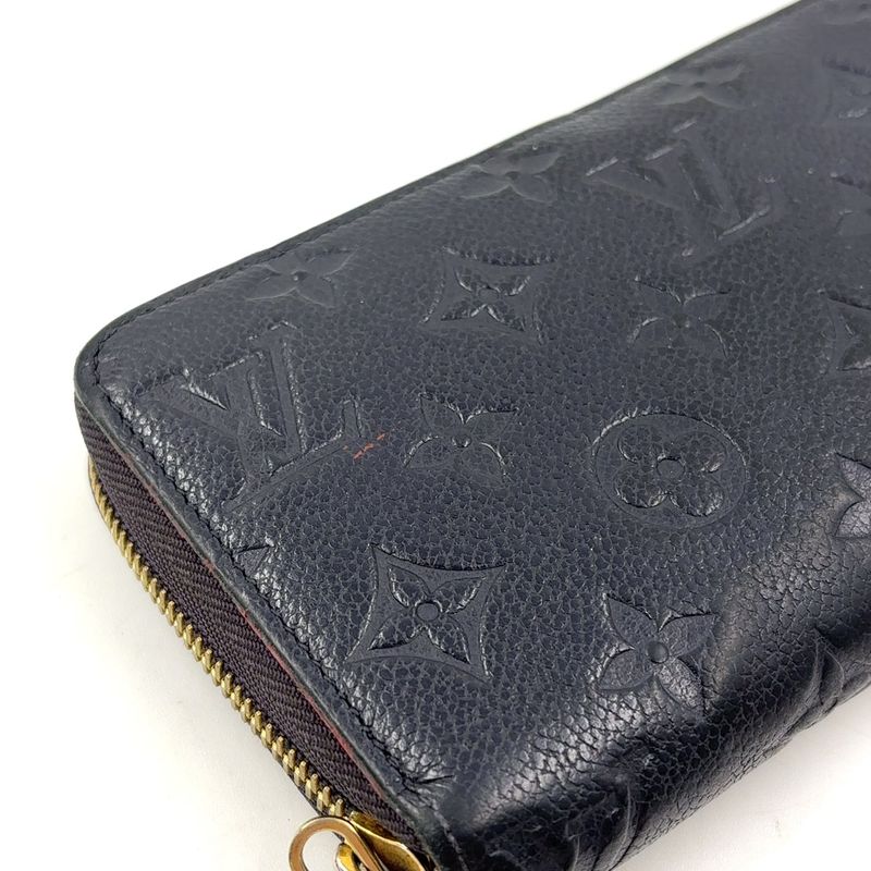 Louis Vuitton Zippy Wallet Monogram Empreinte Monogram Empreinte Marine Rouge