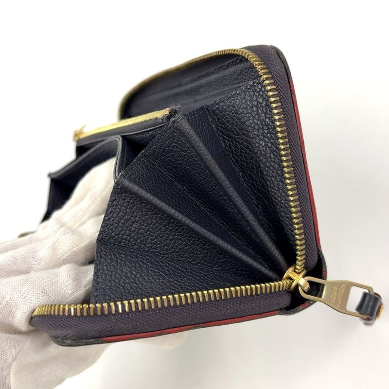 Louis Vuitton Zippy Wallet Monogram Empreinte Monogram Empreinte Marine Rouge