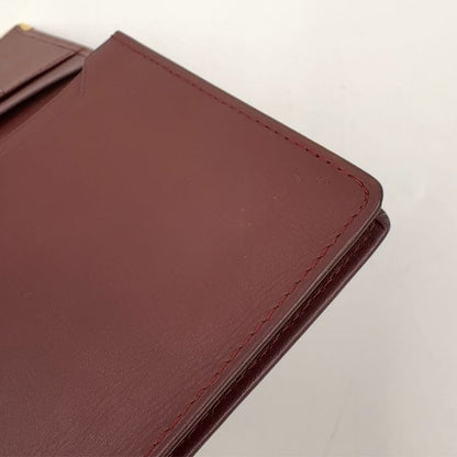Cartier Must Line Leather Bordeaux Billfold Gold
