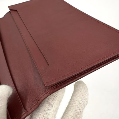Cartier Must Line Leather Bordeaux Billfold Gold