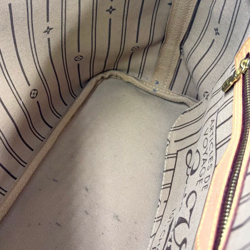 Louis Vuitton Neverfull PM Monogram Leather × PVC Brown Tote Bag Gold M40155