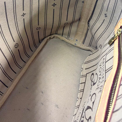 Louis Vuitton Neverfull PM Monogram Leather × PVC Brown Tote Bag Gold M40155