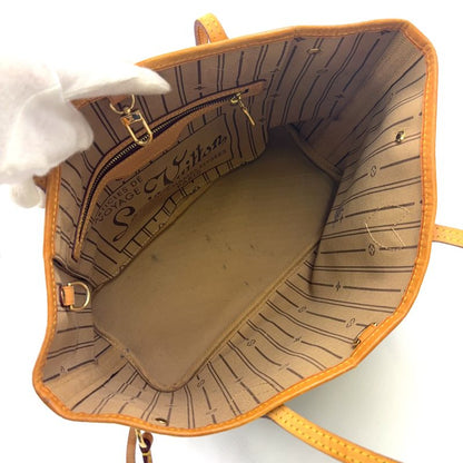 Louis Vuitton Neverfull PM Monogram Leather × PVC Brown Tote Bag Gold M40155