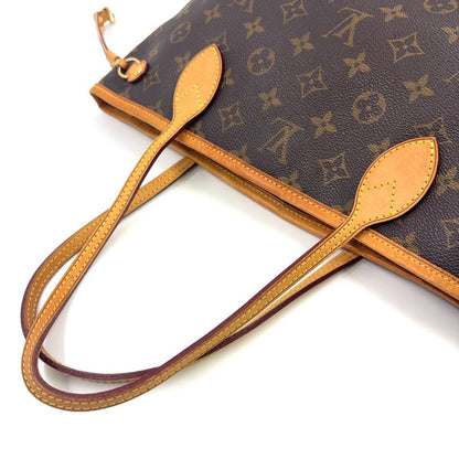 Louis Vuitton Neverfull PM Monogram Leather × PVC Brown Tote Bag Gold M40155