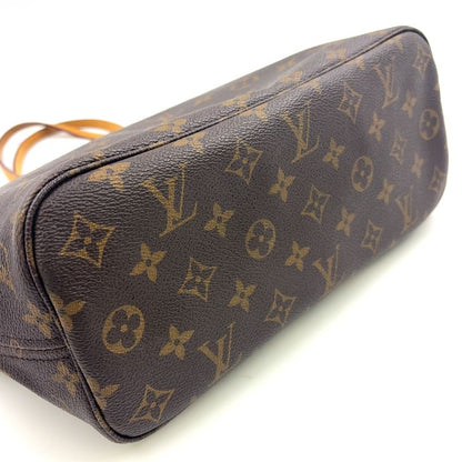 Louis Vuitton Neverfull PM Monogram Leather × PVC Brown Tote Bag Gold M40155