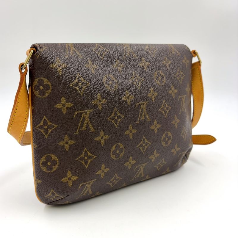 Louis Vuitton Musette Tango Short Strap Monogram Leather × PVC Brown Shoulder
