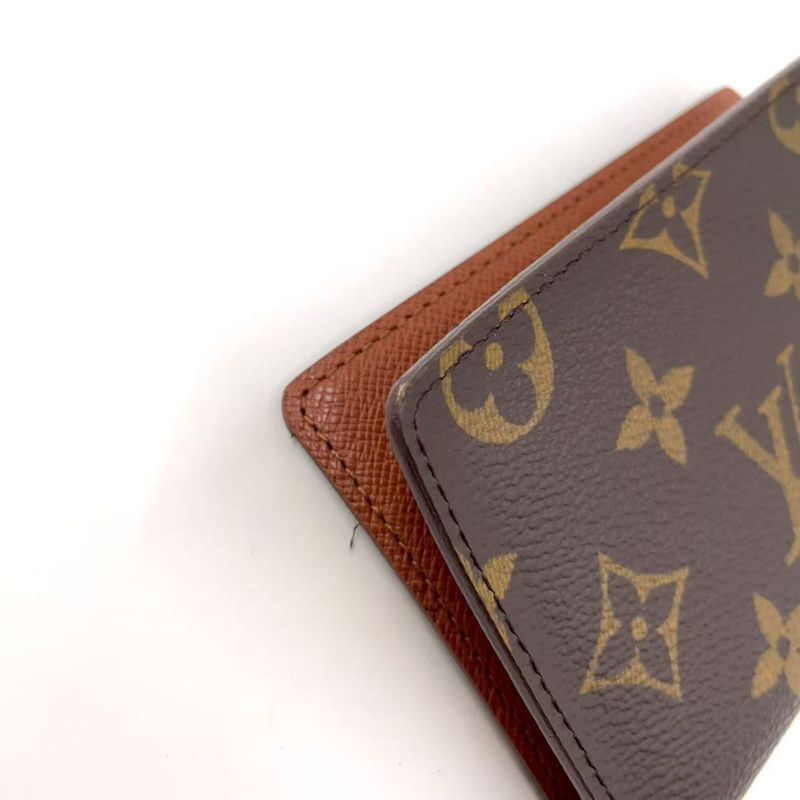 Louis Vuitton Porte 2 Carte Vertical Monogram PVC Brown Card Case Pass Case