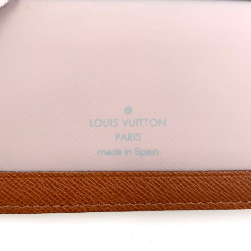 Louis Vuitton Porte 2 Carte Vertical Monogram PVC Brown Card Case Pass Case