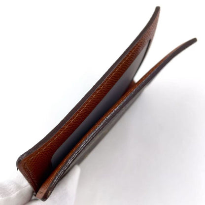 Louis Vuitton Porte 2 Carte Vertical Monogram PVC Brown Card Case Pass Case
