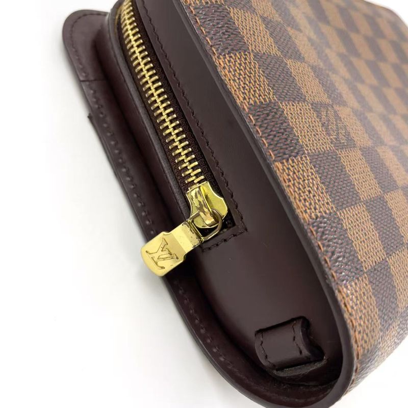 Louis Vuitton Damier Saint Louis Damier Ebene Second Bag Leather X PVC Brown
