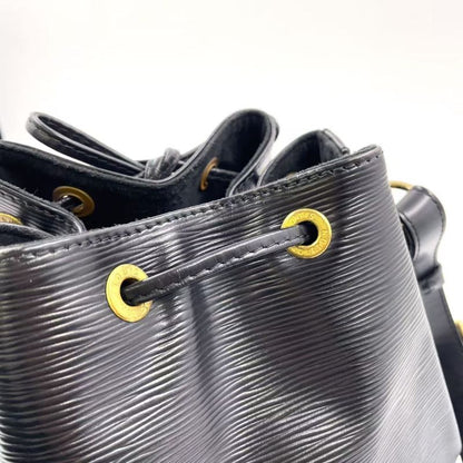 Louis Vuitton Petite Noir Epi Noir Black Leather Black Shoulder Bag Gold M59012