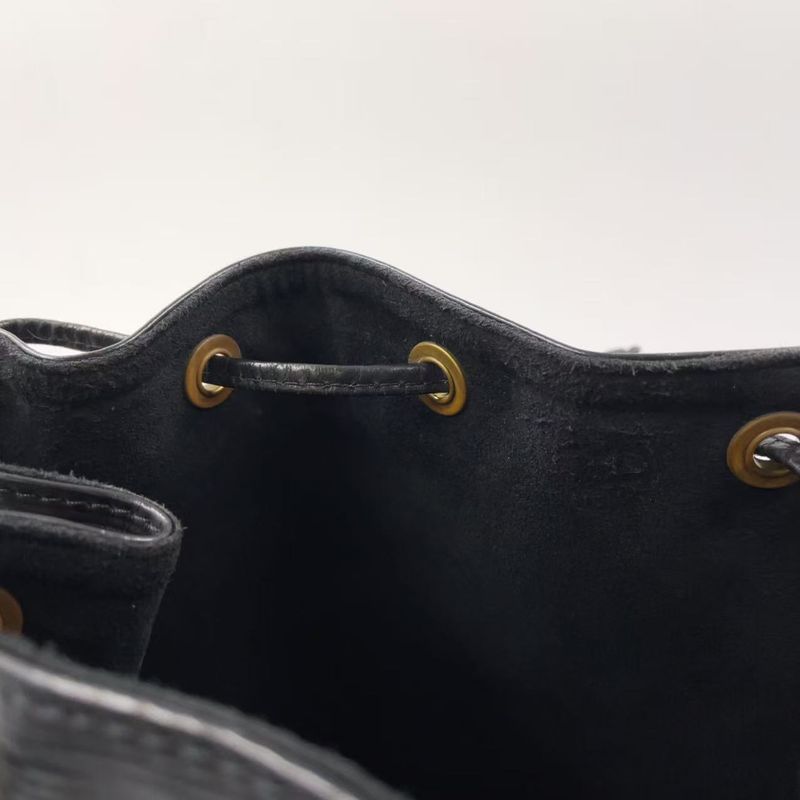 Louis Vuitton Petite Noir Epi Noir Black Leather Black Shoulder Bag Gold M59012