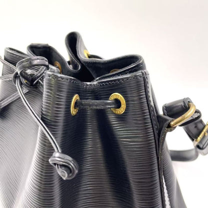 Louis Vuitton Petite Noir Epi Noir Black Leather Black Shoulder Bag Gold M59012