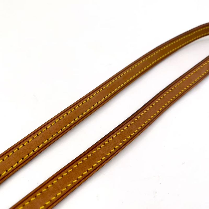 Louis Vuitton Shoulder Strap Leather Beige Gold J00145