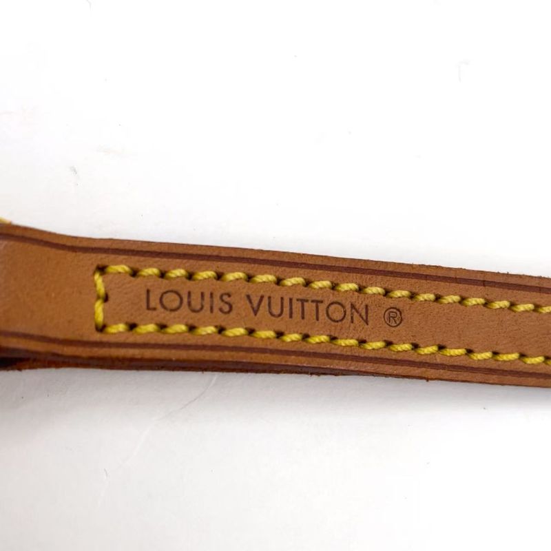 Louis Vuitton Shoulder Strap Leather Beige Gold J00145