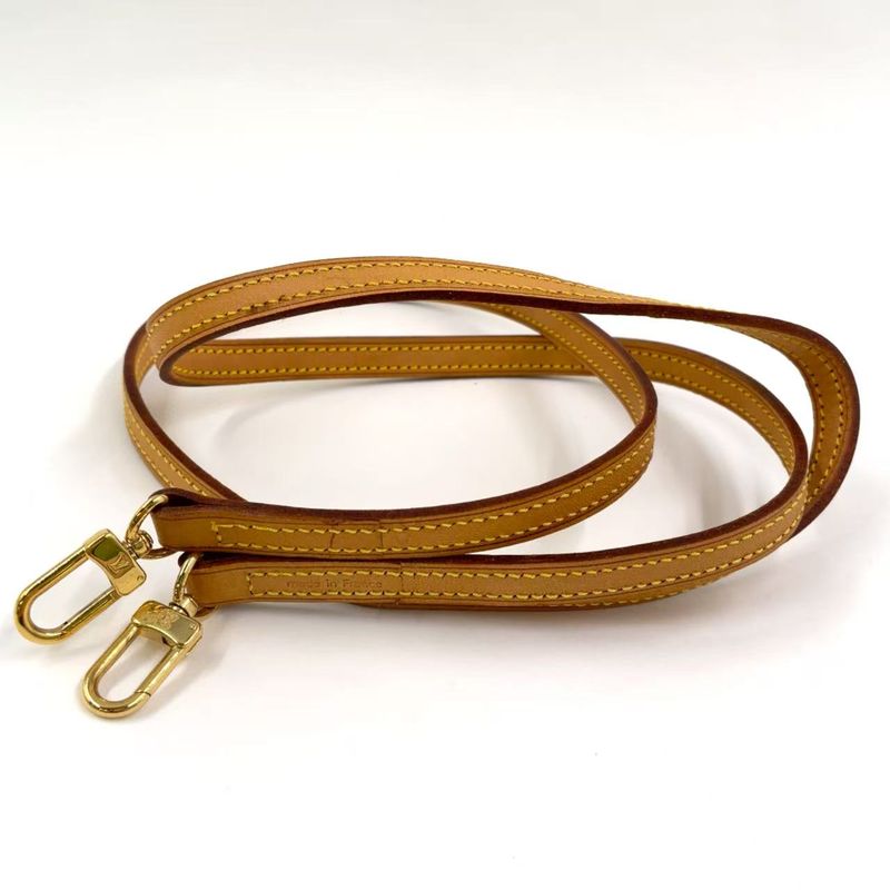 Louis Vuitton Shoulder Strap Leather Beige Gold J00145