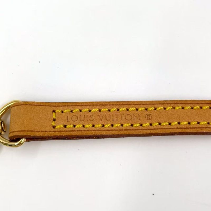 Louis Vuitton Shoulder Strap Leather Beige Gold J00145