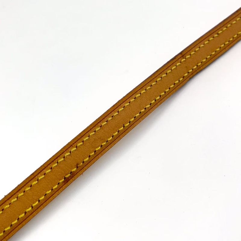 Louis Vuitton Shoulder Strap Leather Beige Gold J00145