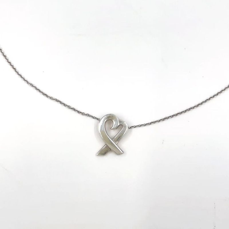 Tiffany & Co Paloma Picasso Open Heart Sv925 Silver Necklace