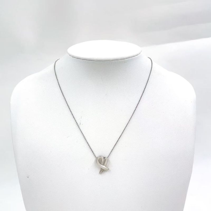 Tiffany & Co Paloma Picasso Open Heart Sv925 Silver Necklace