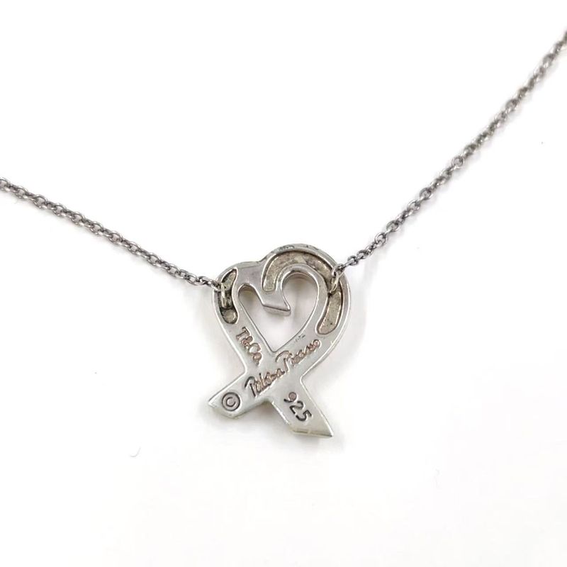 Tiffany & Co Paloma Picasso Open Heart Sv925 Silver Necklace