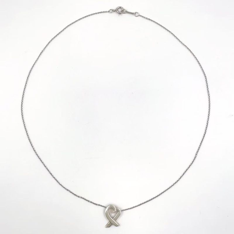 Tiffany & Co Paloma Picasso Open Heart Sv925 Silver Necklace