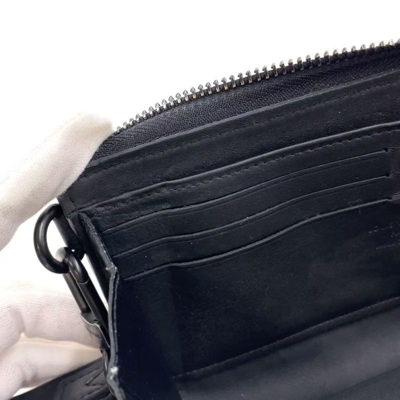 Louis Vuitton Zippy Wallet Aerogram Noir Black RFID Compatible Leather Black