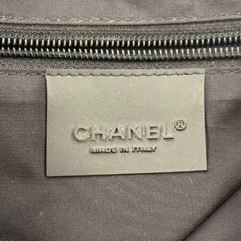Chanel Sport Line Logo Serial No 9 Leather X Nylon X Felt Black Shoulder Bag