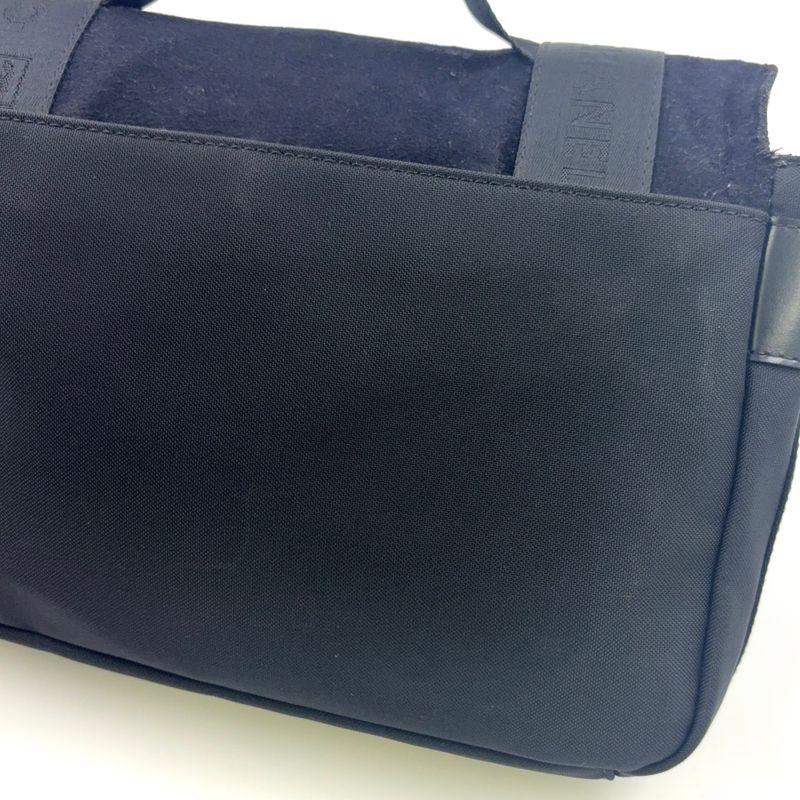 Chanel Sport Line Logo Serial No 9 Leather X Nylon X Felt Black Shoulder Bag