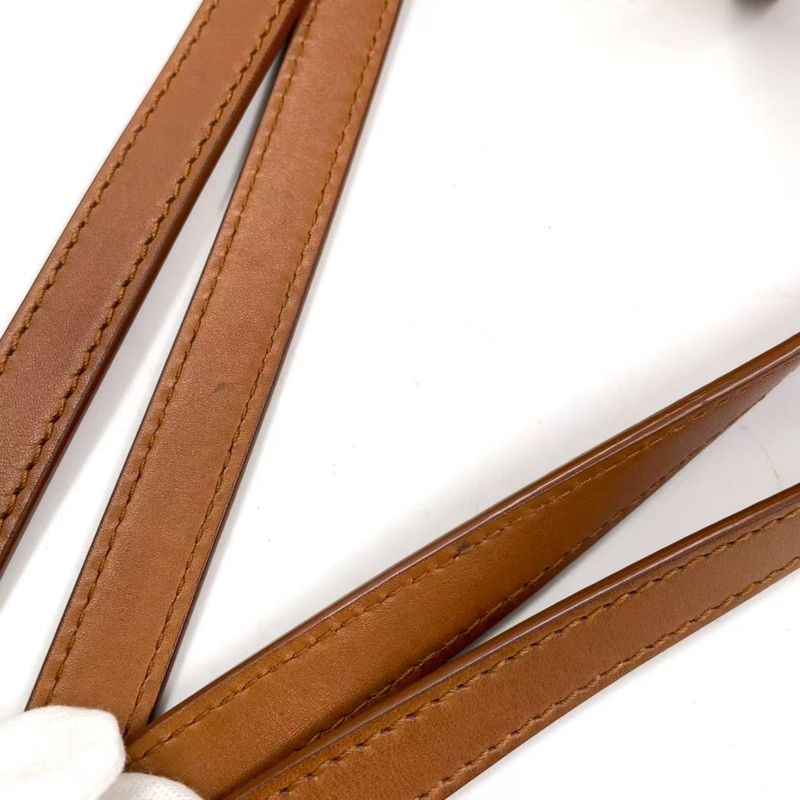 Saint Laurent Paris Pannier Small Crochet Leather X Raffia Brown X Beige Tote