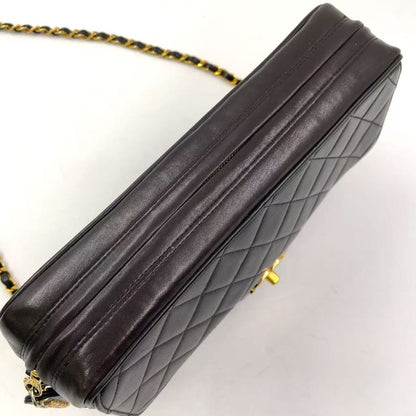 Chanel Matelasse Zipper Serial No 3 Lambskin Black Shoulder Bag Gold